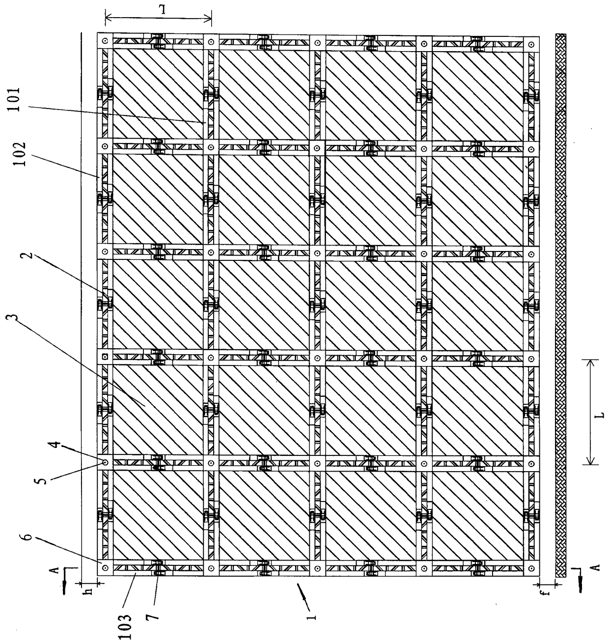 Assembling type recyclable deep foundation pit support system and construction technology thereof