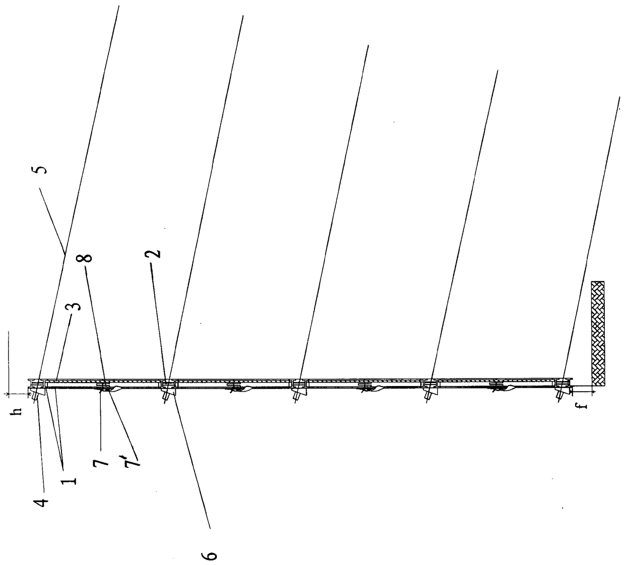 Assembling type recyclable deep foundation pit support system and construction technology thereof