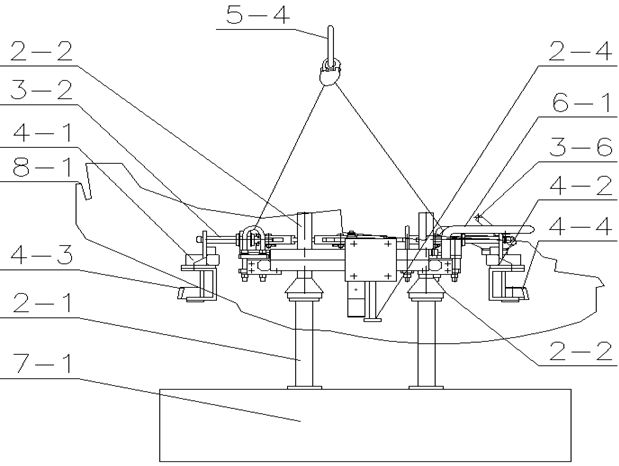 Manual drive conveying equipment used for side shell plate material of automobile body in white