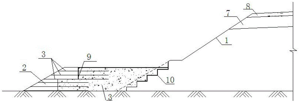 Railway Lightweight Soil Side Wide Subgrade Structure