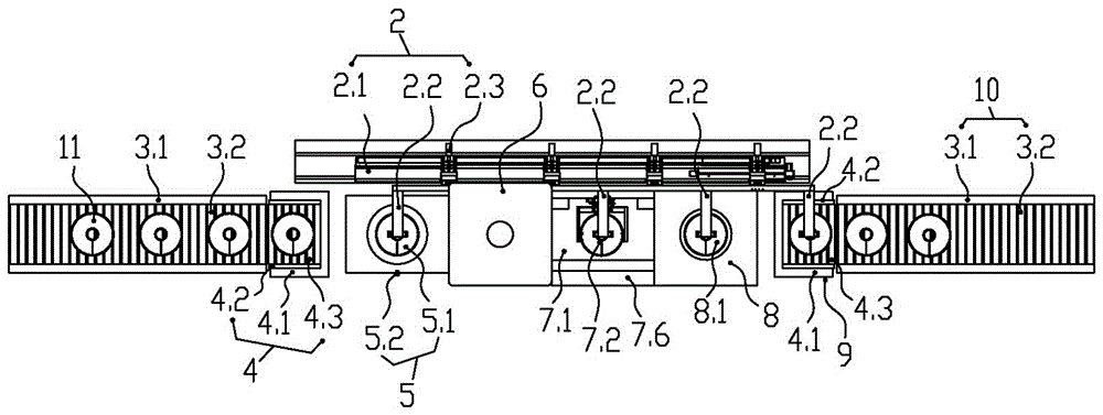 Tubular pile welding production line