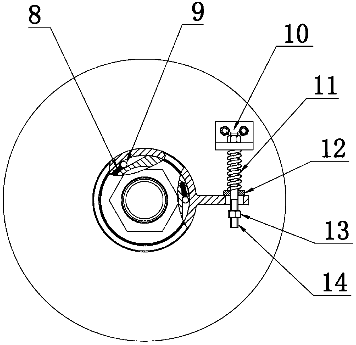 Shaft end sealing mechanism