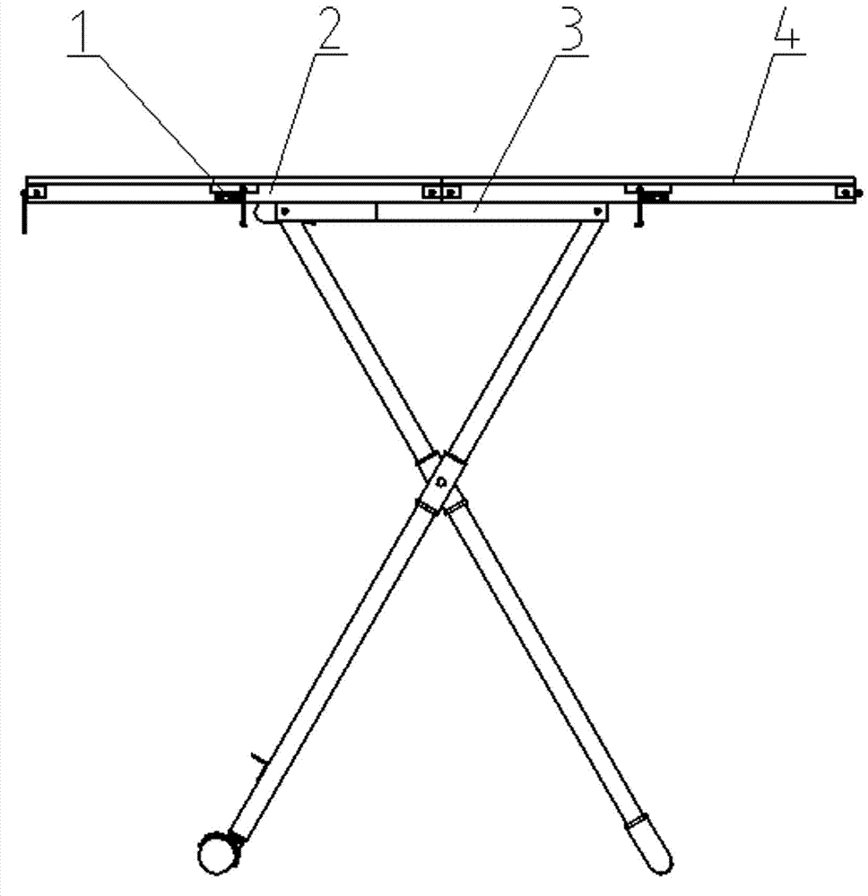 Portable folding table