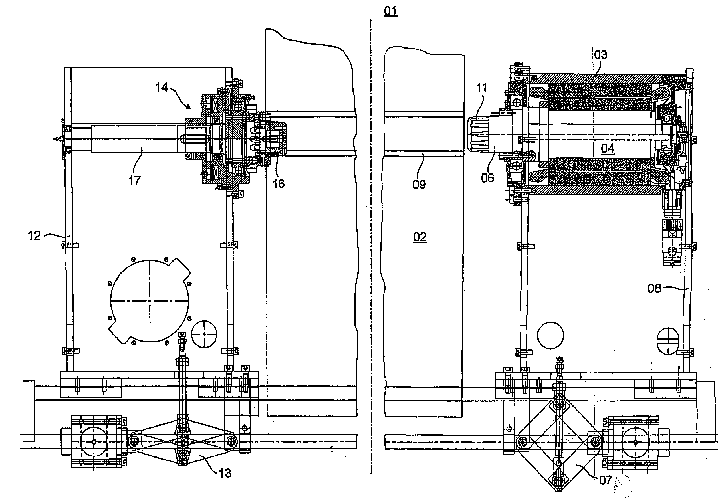 Drives pertaining to a reel changer