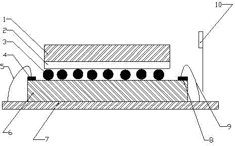 Light-emitting diode (LED) radiating based on diamond microscopic graph structure