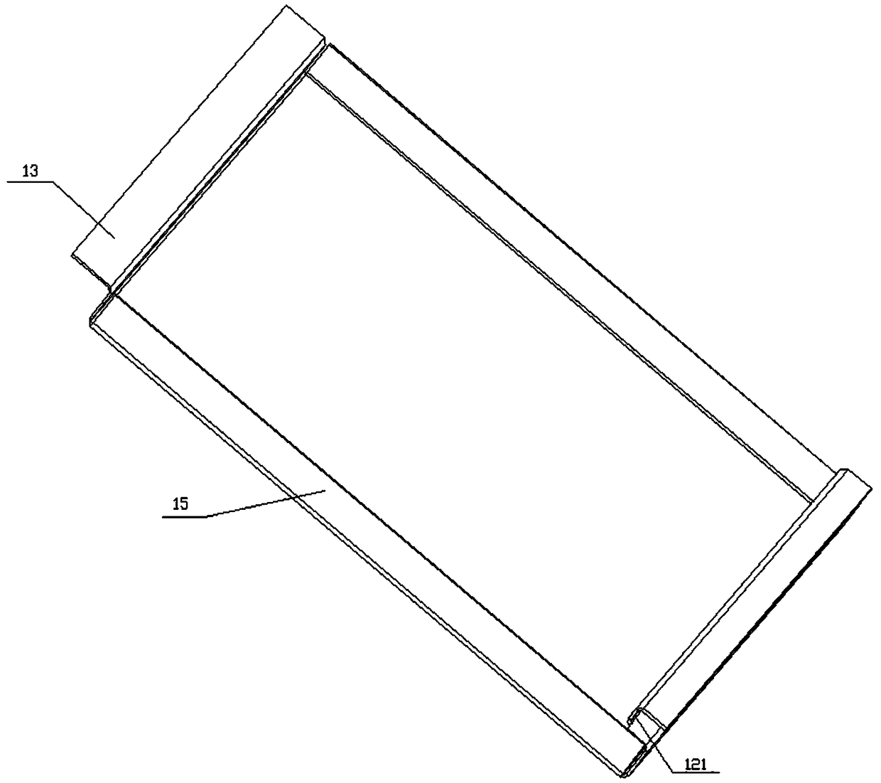 Connecting structure of opened-type curtain wall panel