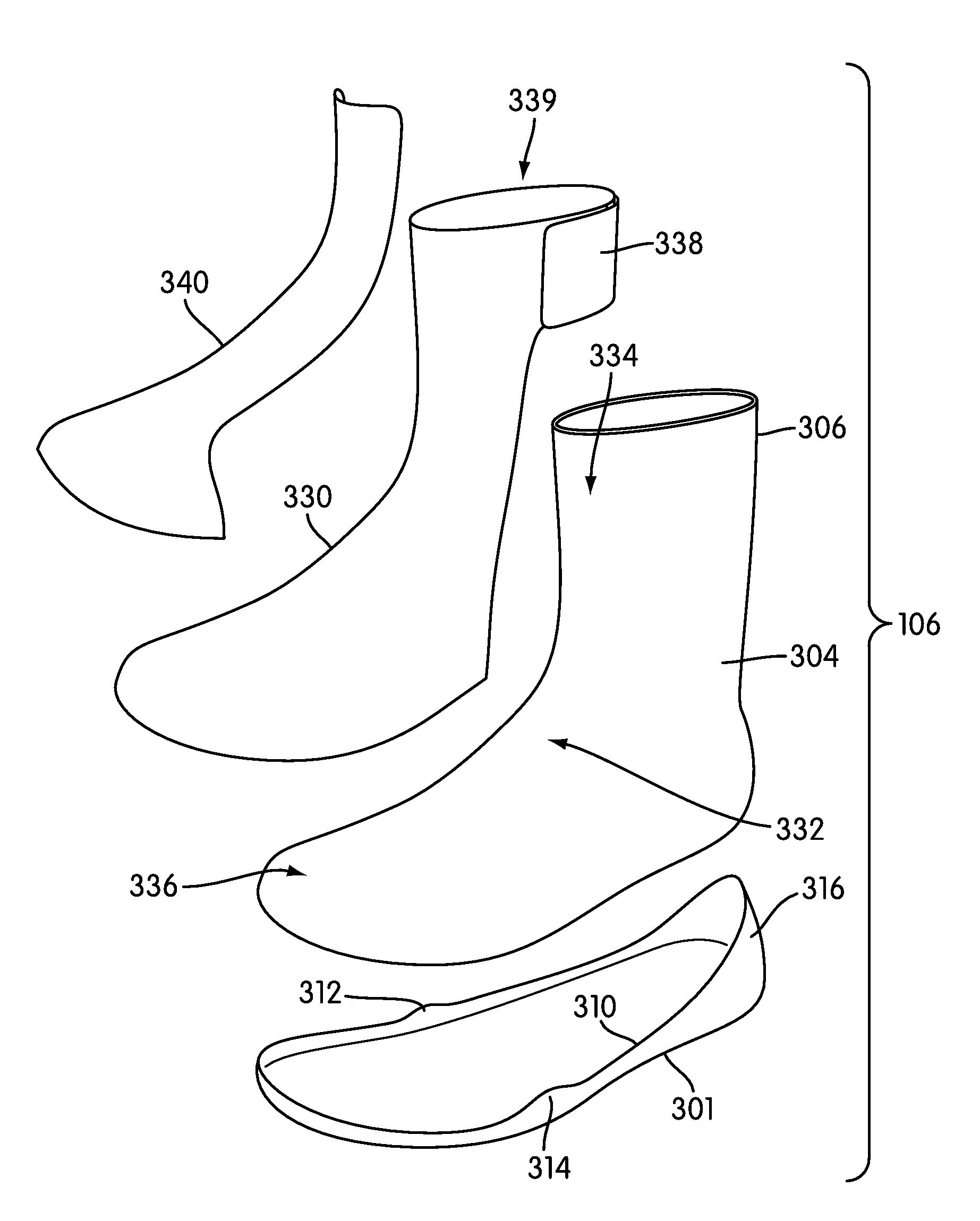Article of footwear for sailing