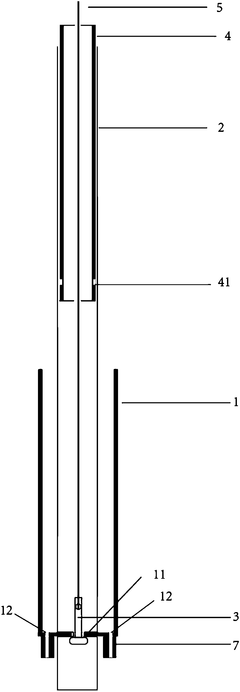 Ice layer thickness measuring device and method