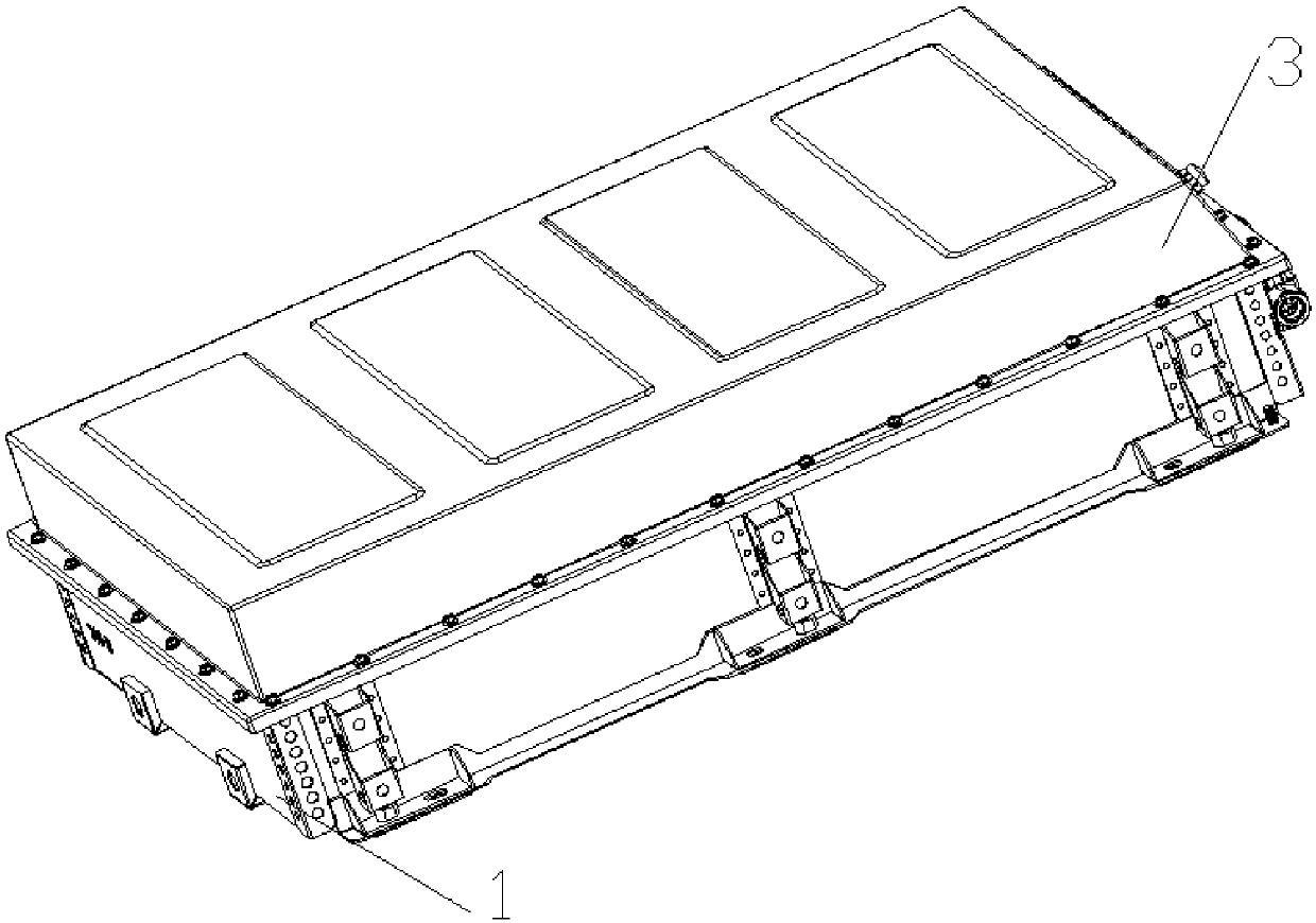 Glued, fixed and detachable lithium-ion power battery module