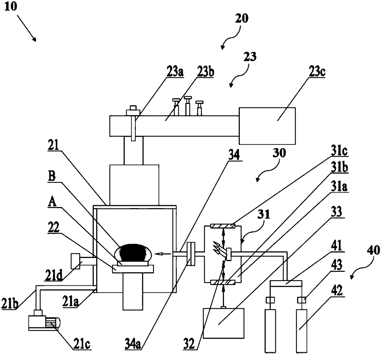 Efficient large-size monocrystal diamond growth method and device