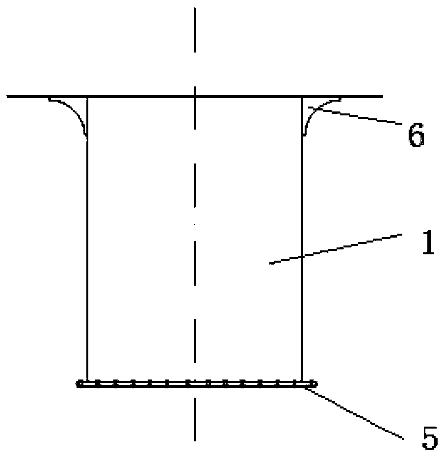 Watertight isolation structure used for pipeline to penetrating through watertight bulkheads