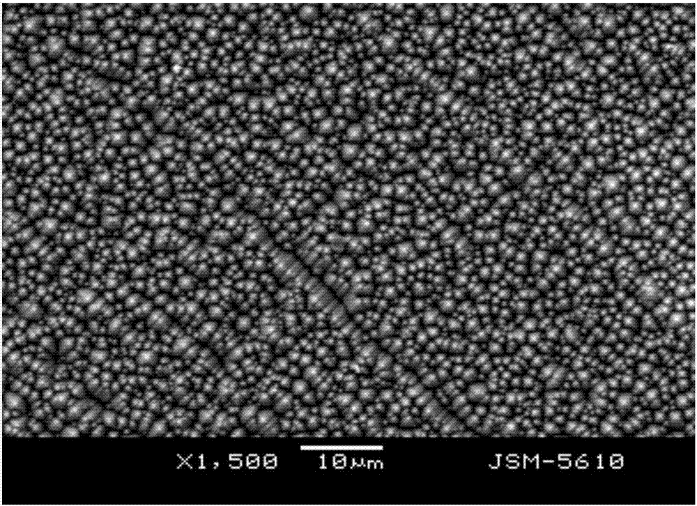 Texturing method for monocrystalline silicon pieces for batteries