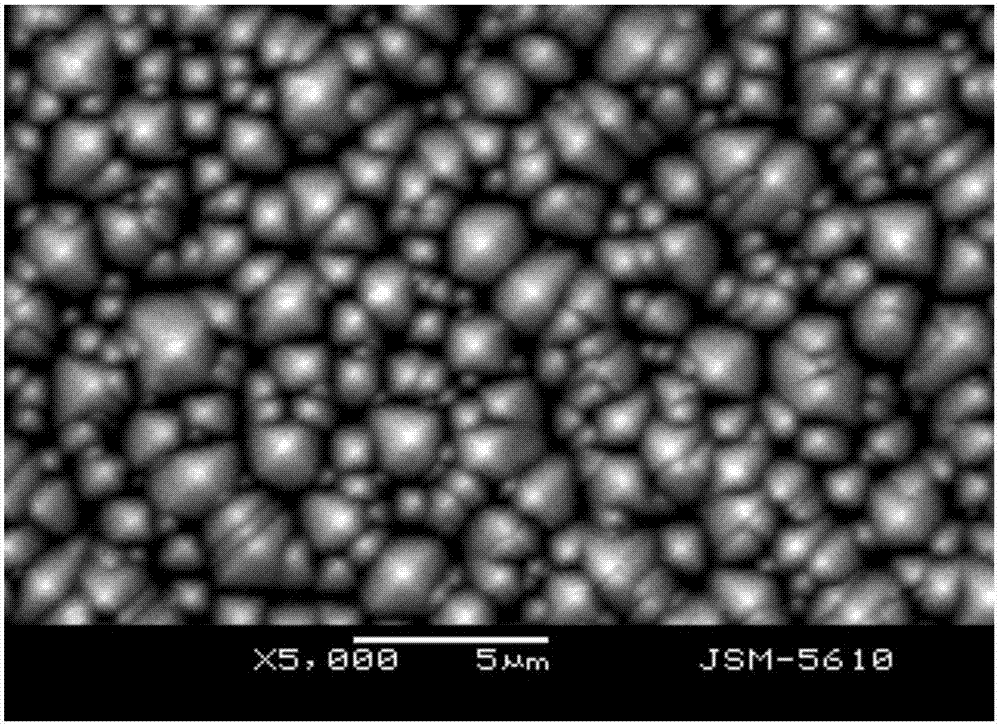 Texturing method for monocrystalline silicon pieces for batteries