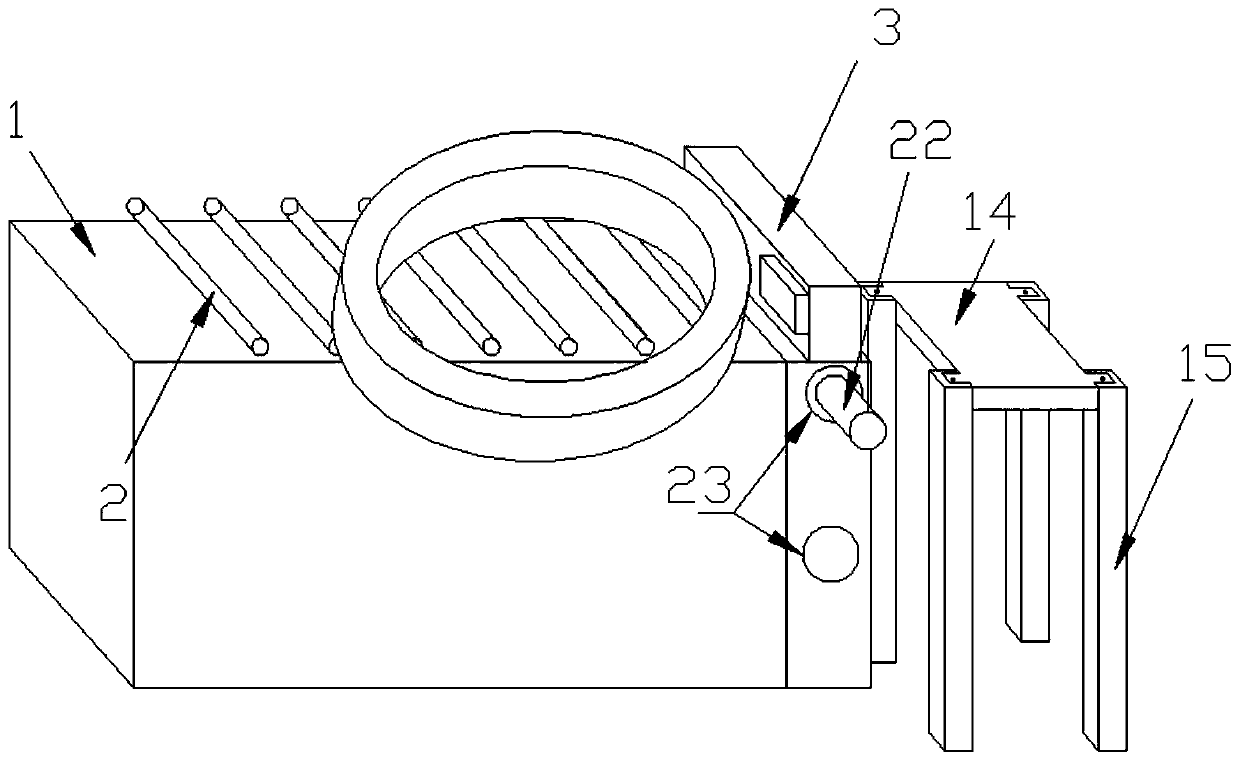 Assembly and positioning device for wind power tower flange before transportation