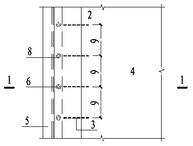 Node structure of sinking prefabricated plate and H-shaped steel beam