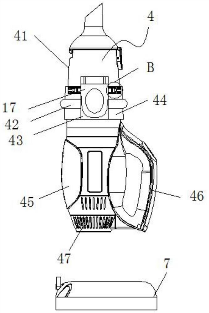Charging and lighting device for vacuum cleaner