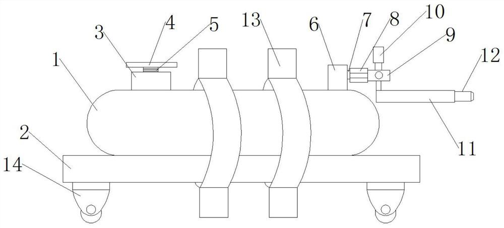 Nitrogen inflating device for spicy fish production