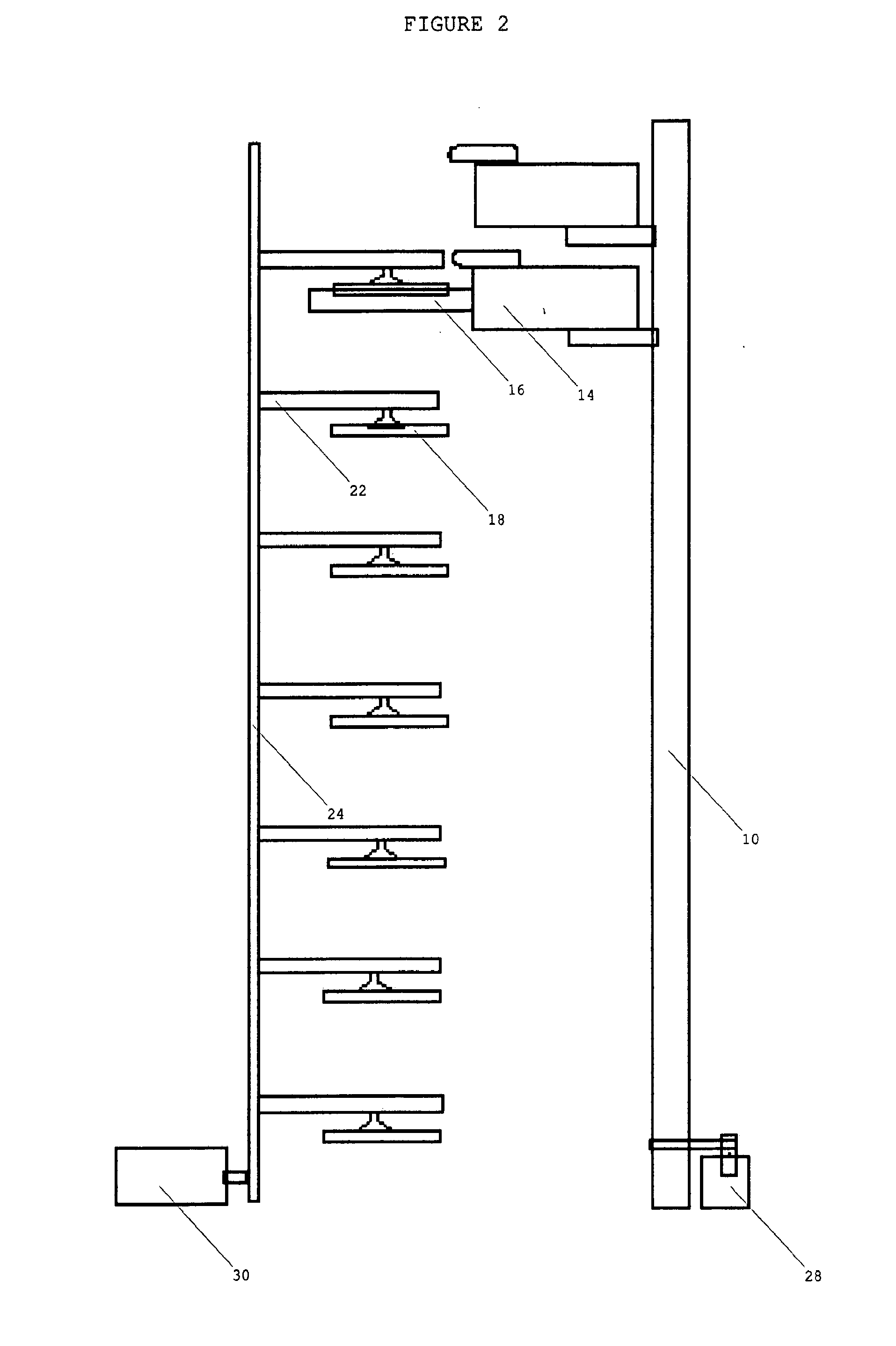 Automated optical disk loading rack