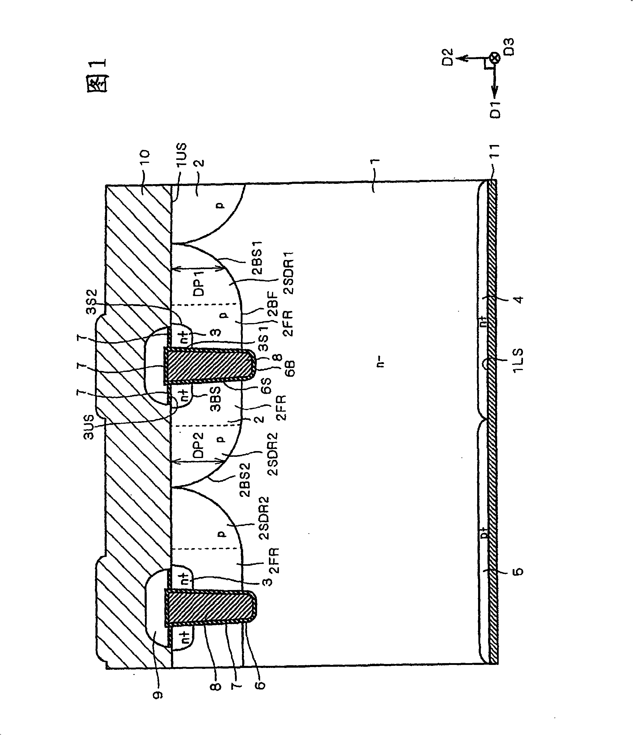 Insulated gate transistor incorporating diode and inverter circuit