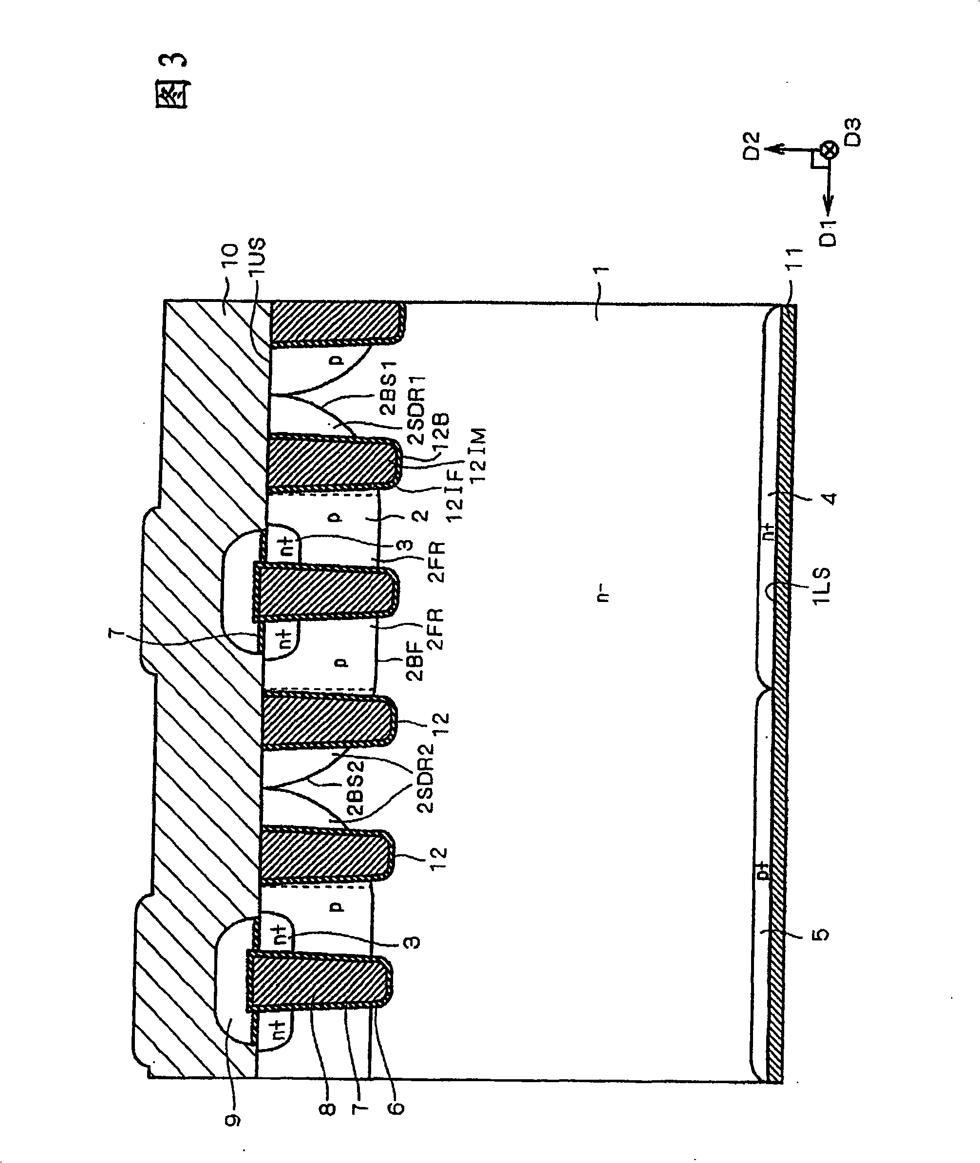 Insulated gate transistor incorporating diode and inverter circuit