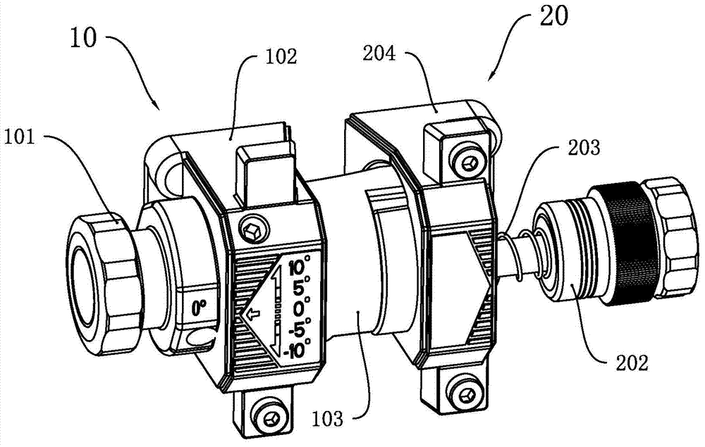 Angle regulating device and application thereof