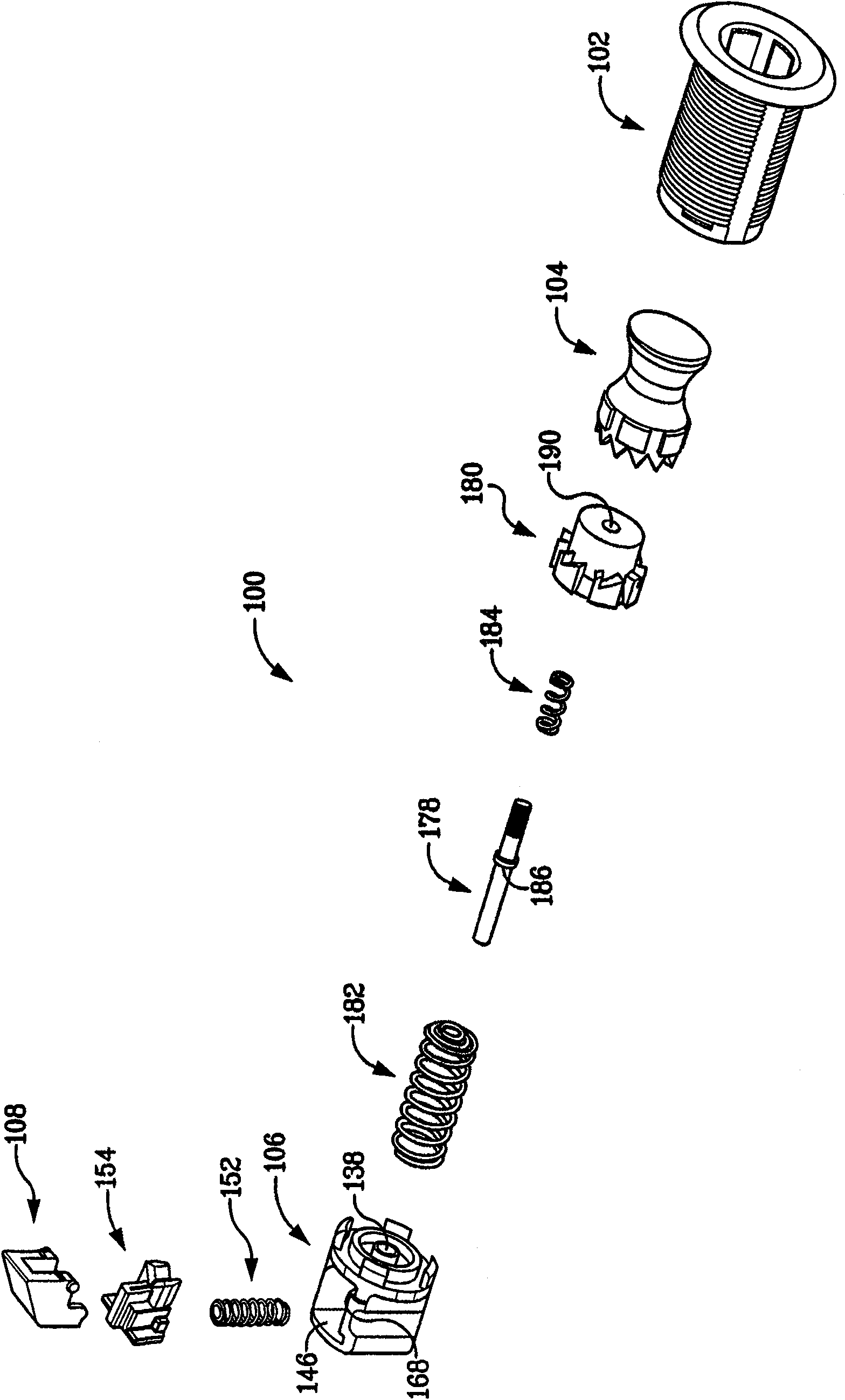 Slam latch assembly, and its operation method, and latch lock assembly operated according to the method