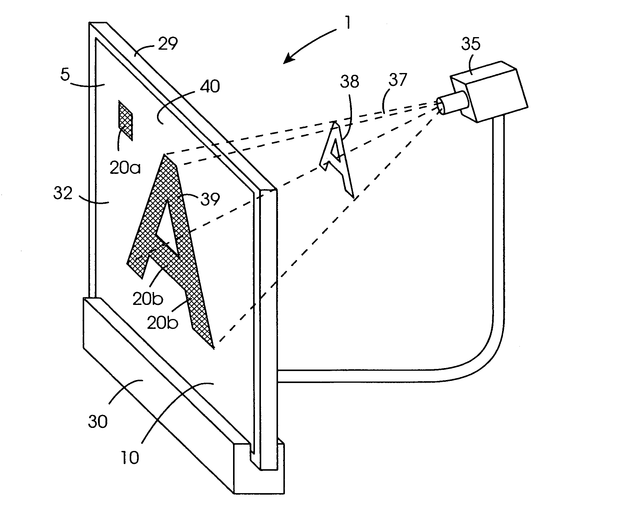 Visual display device and a method for operating a visual display panel