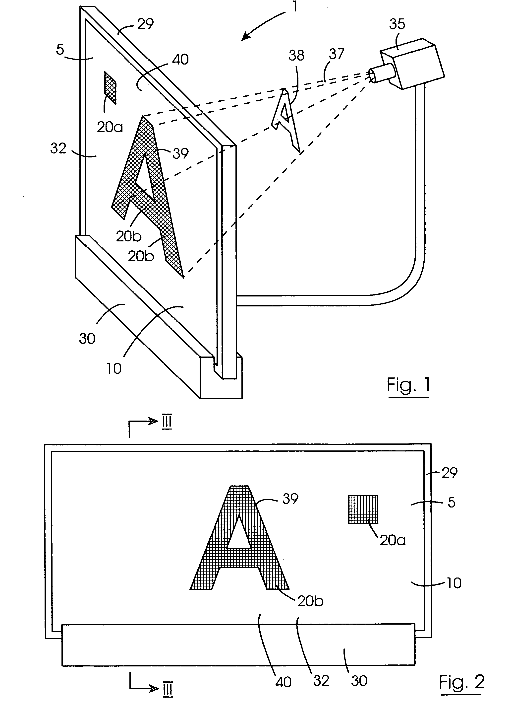 Visual display device and a method for operating a visual display panel