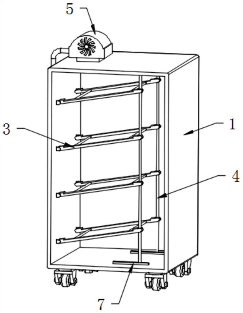 Electrical equipment installation part surface coating drying and hanging device