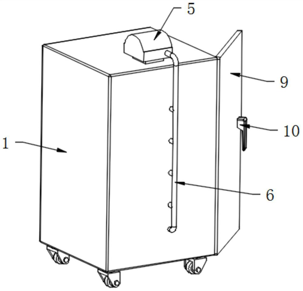 Electrical equipment installation part surface coating drying and hanging device