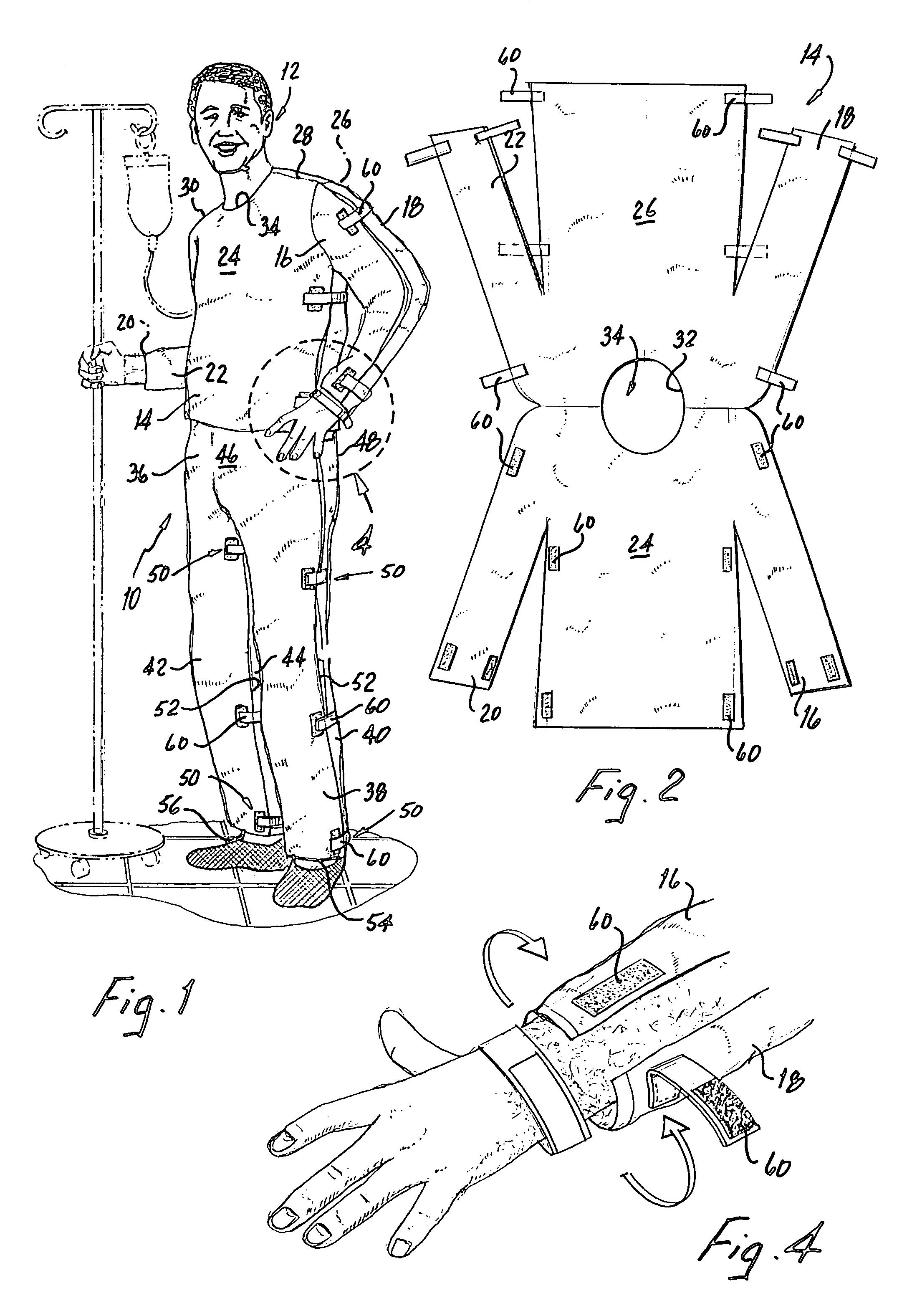 Patient garment and dressing use thereof