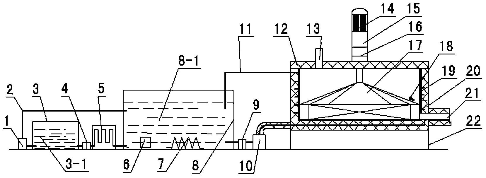 Parching system for processing tea-seed oil