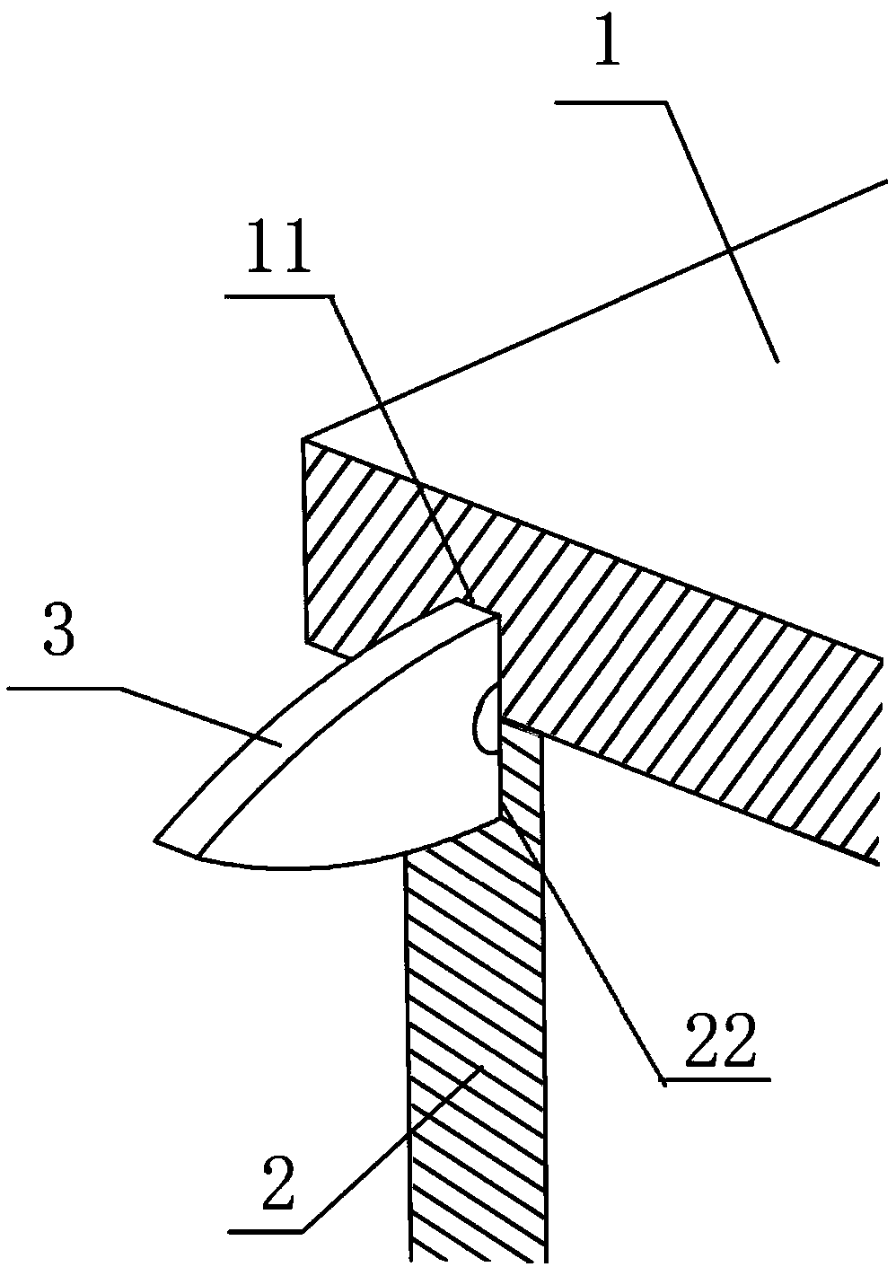 Invisible connecting structure and cabinet