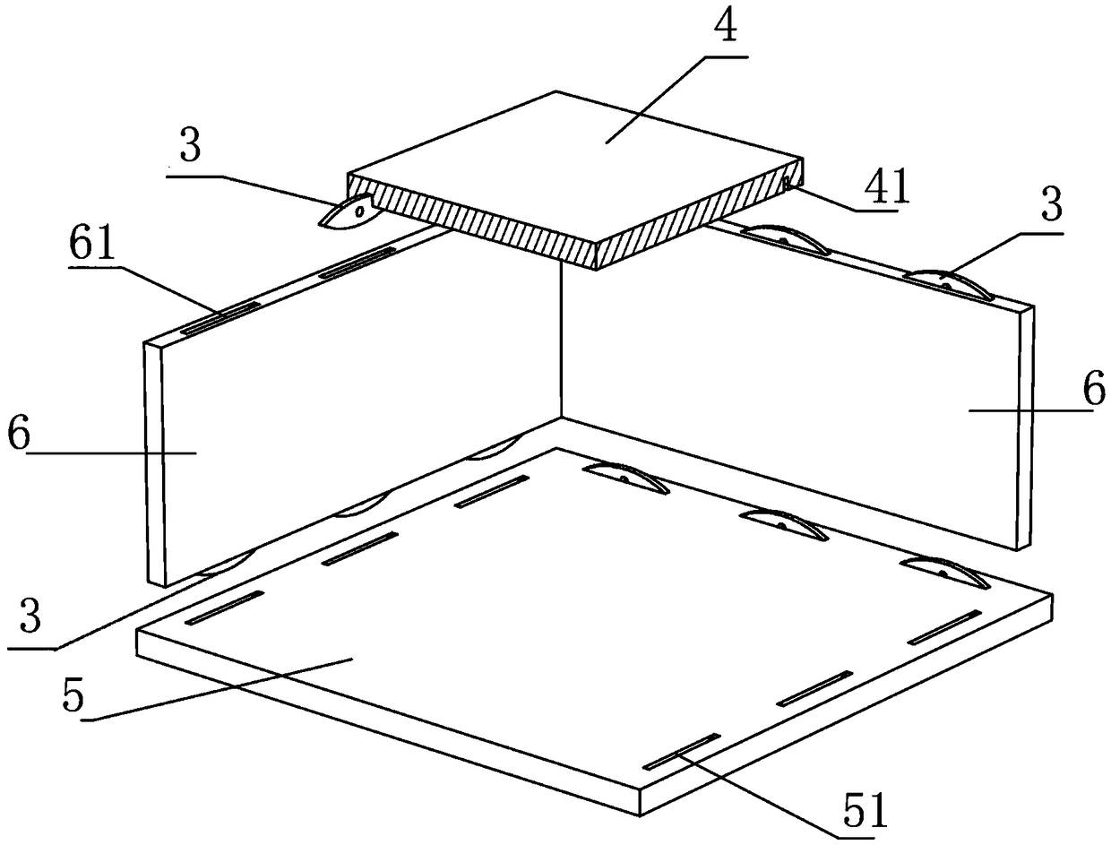 Invisible connecting structure and cabinet