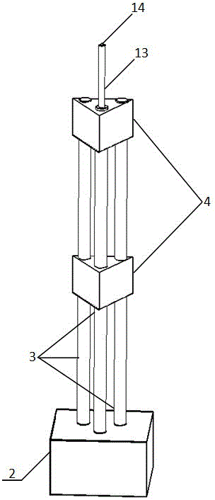 Stable super-high observation tower for measurement in prefabricating of segmental beams