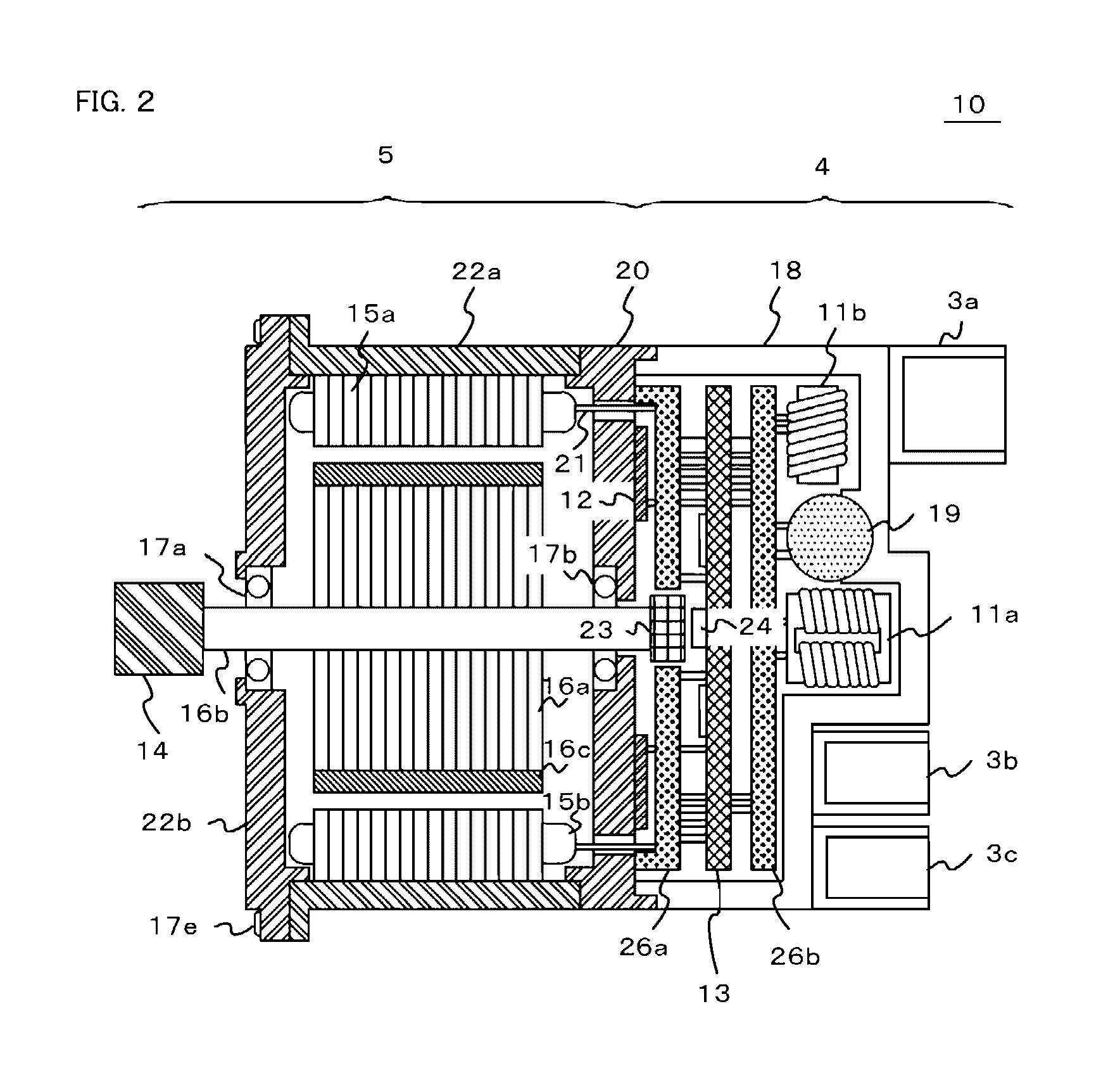 Rotating electric machine with a built-in control device and electric power assist steering system