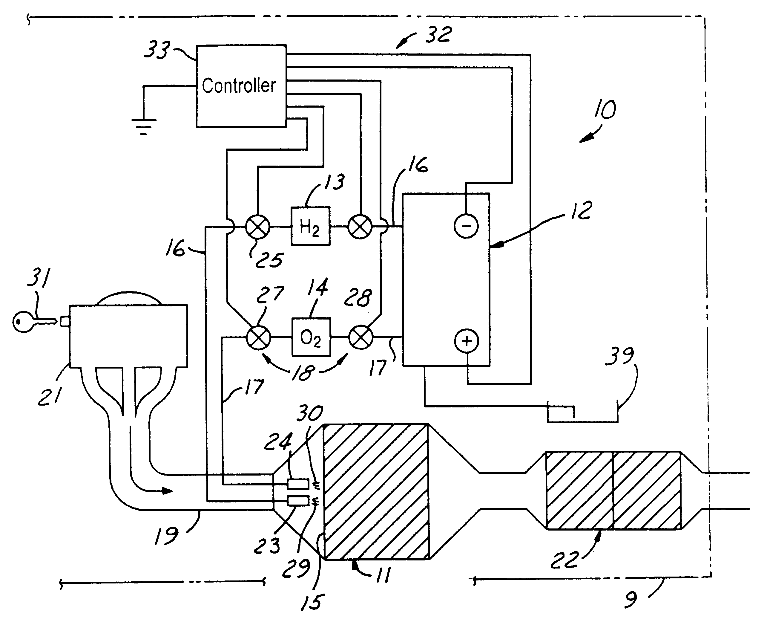 Apparatus and method for heating an automotive catalyst to an emission reactive condition