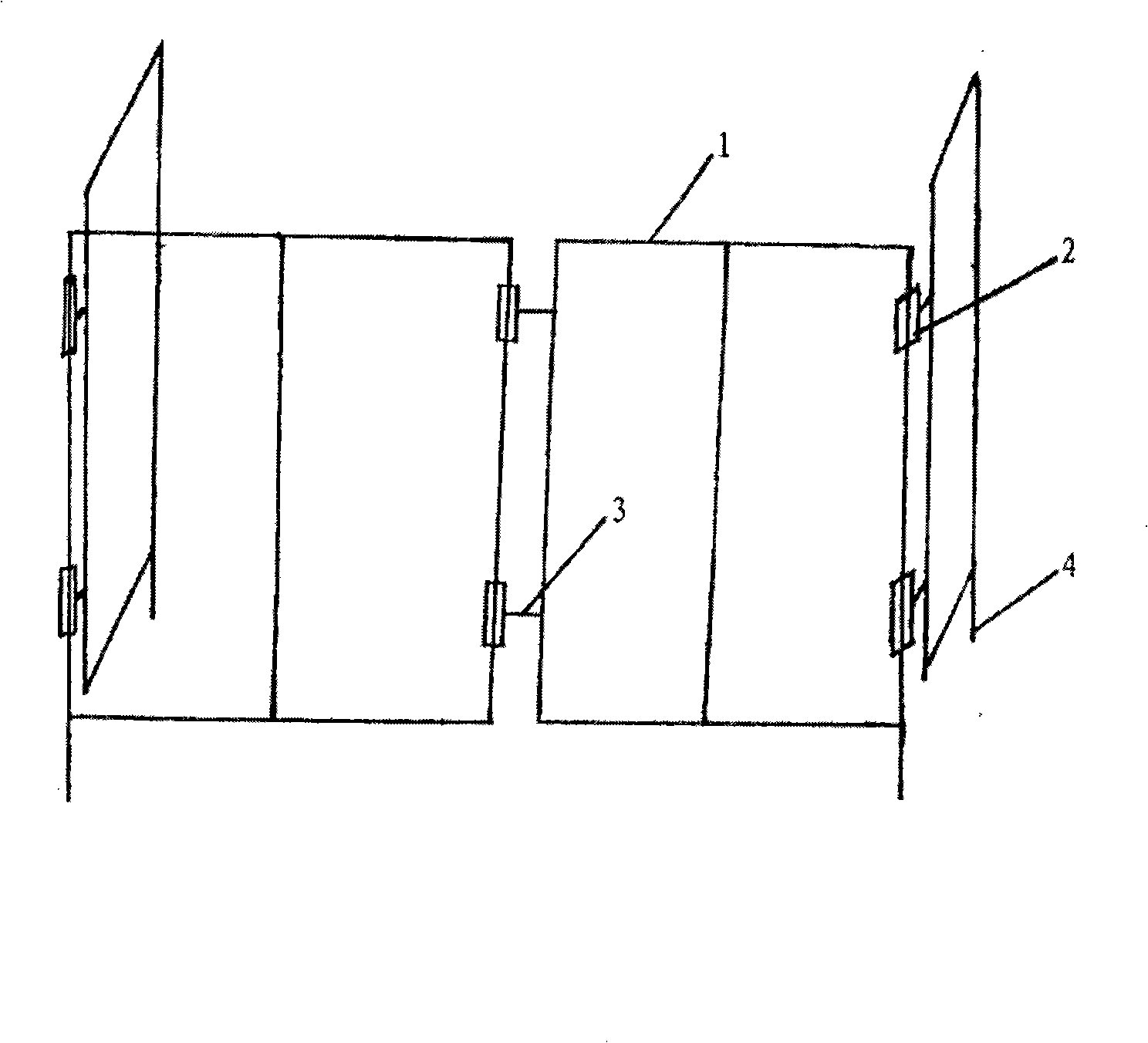 Beam type oil pumping machine crank guard rail