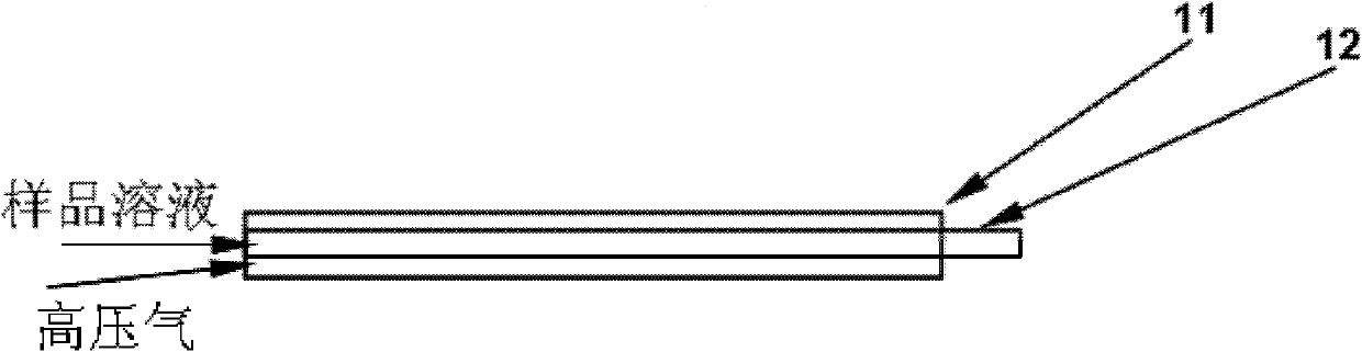 Non-contact alternating current electrospray ionization device and method