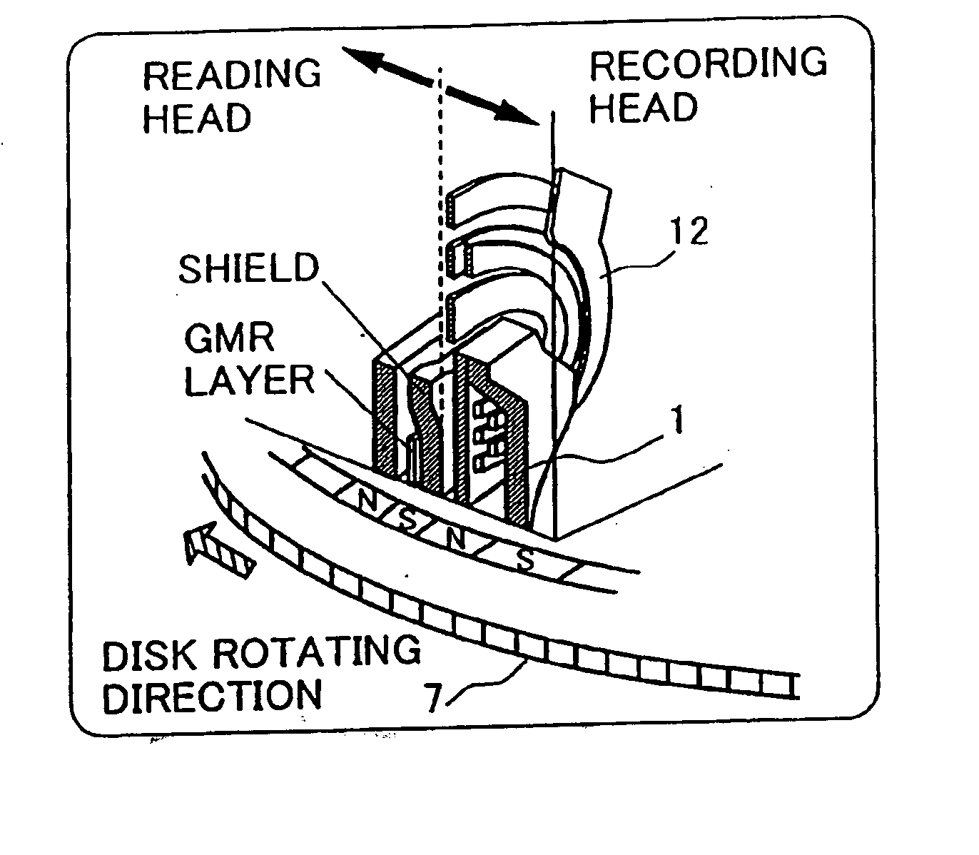 Single pole type recording head with tapered edges