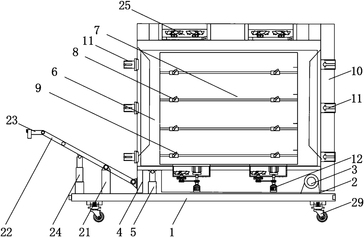 Freight transport trolley for modern fire control