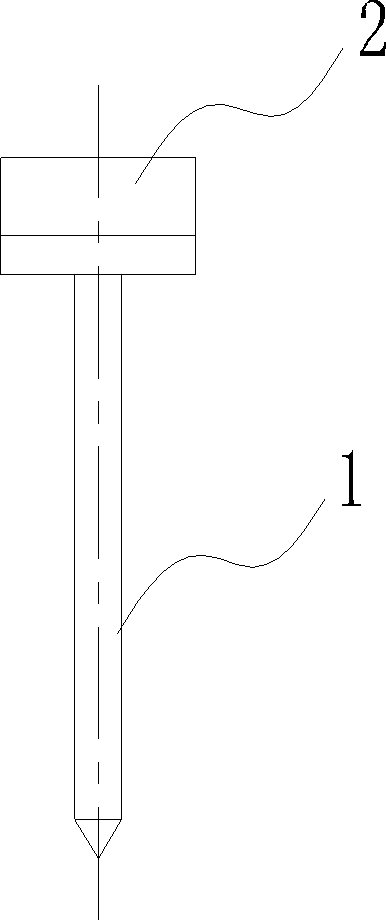 Spike with thick cap used in pneumatic gun