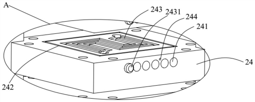 A battery membrane electrode testing device