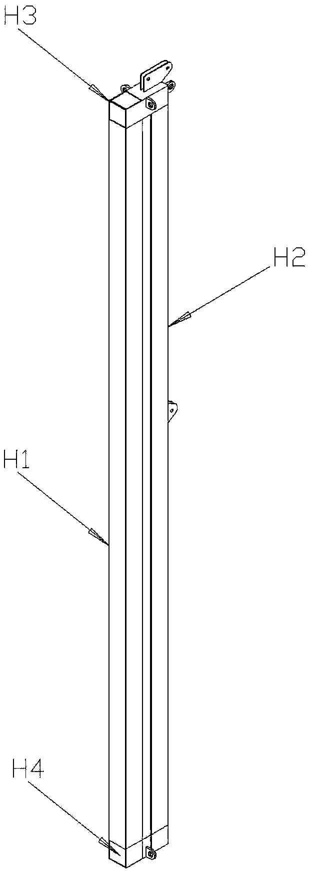 Semi-submersible platform Christmas tree lowering guide device