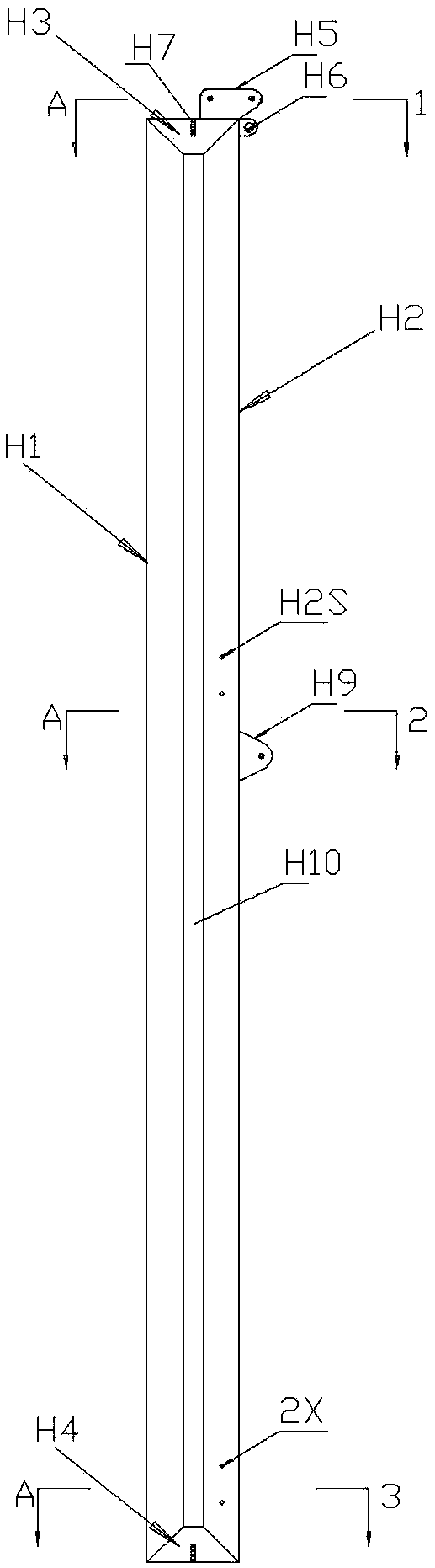 Semi-submersible platform Christmas tree lowering guide device