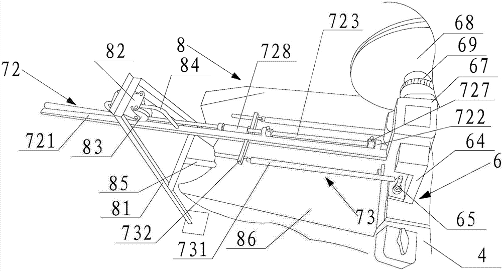 Automatic fixed-length cutting device of handle steel wire of hand-carried packing bucket
