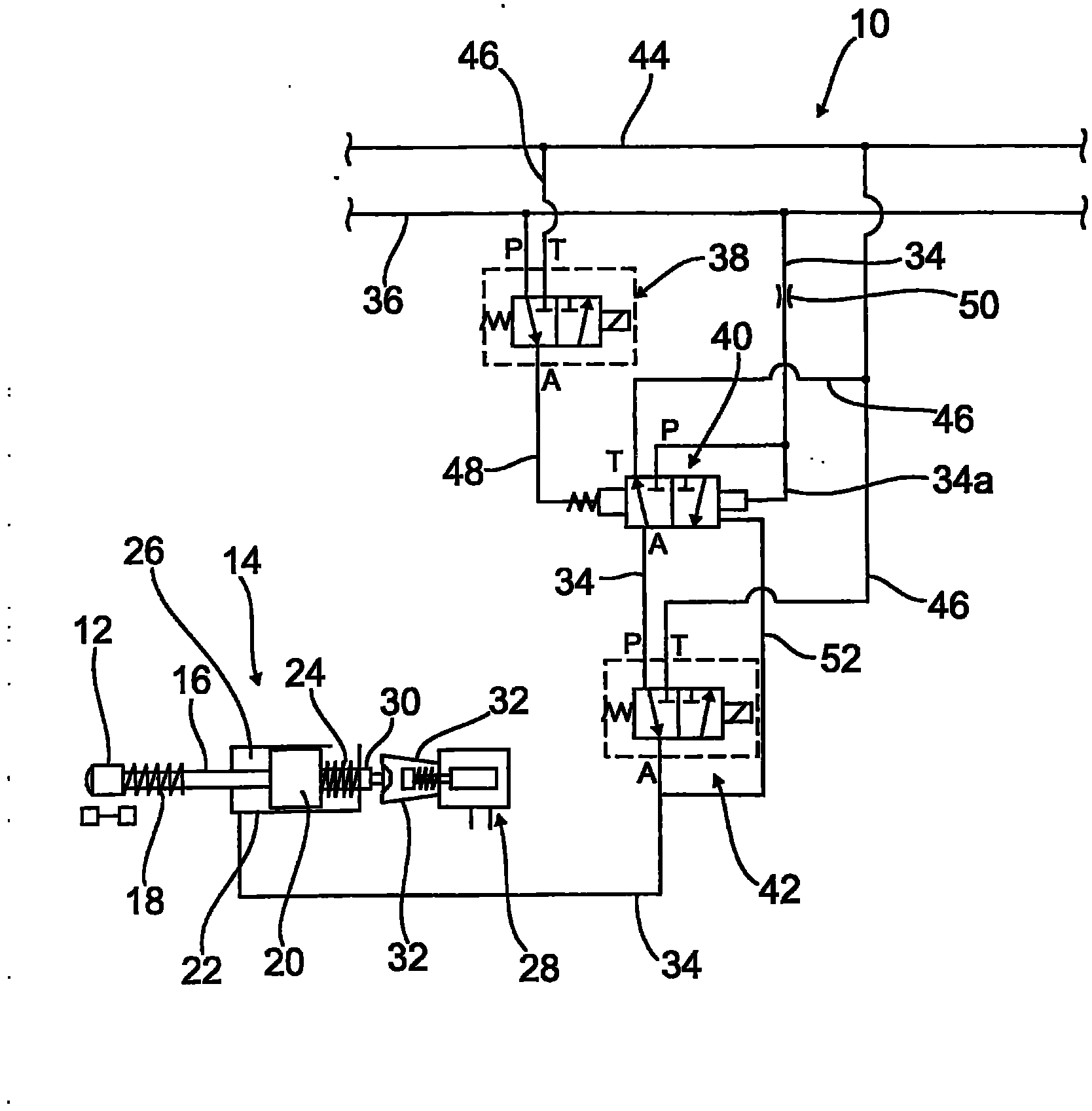 Device for operating parking lock