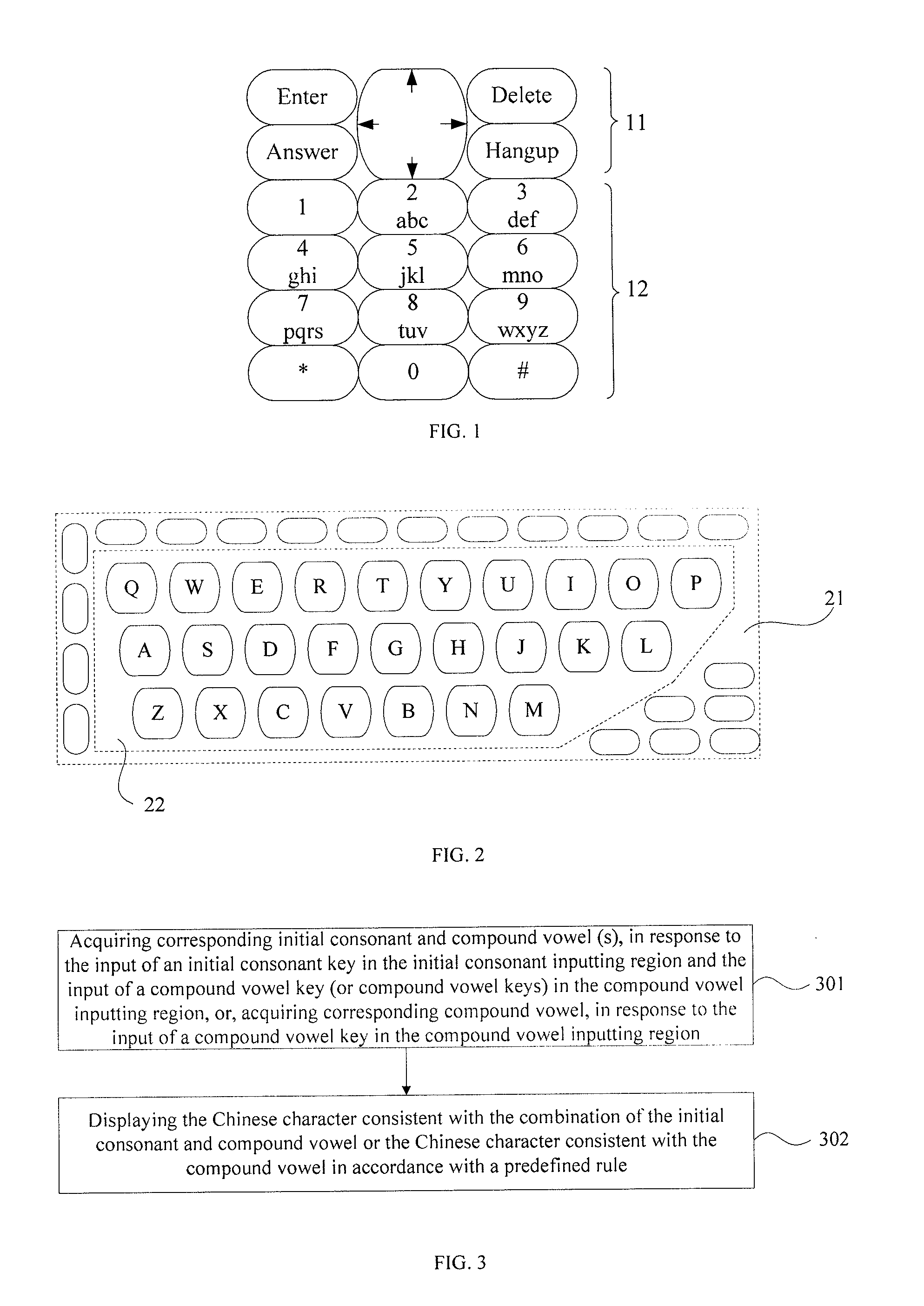Method and Keyboard for Inputting Chinese Characters and Electronic Apparatus Containing the Keyboard