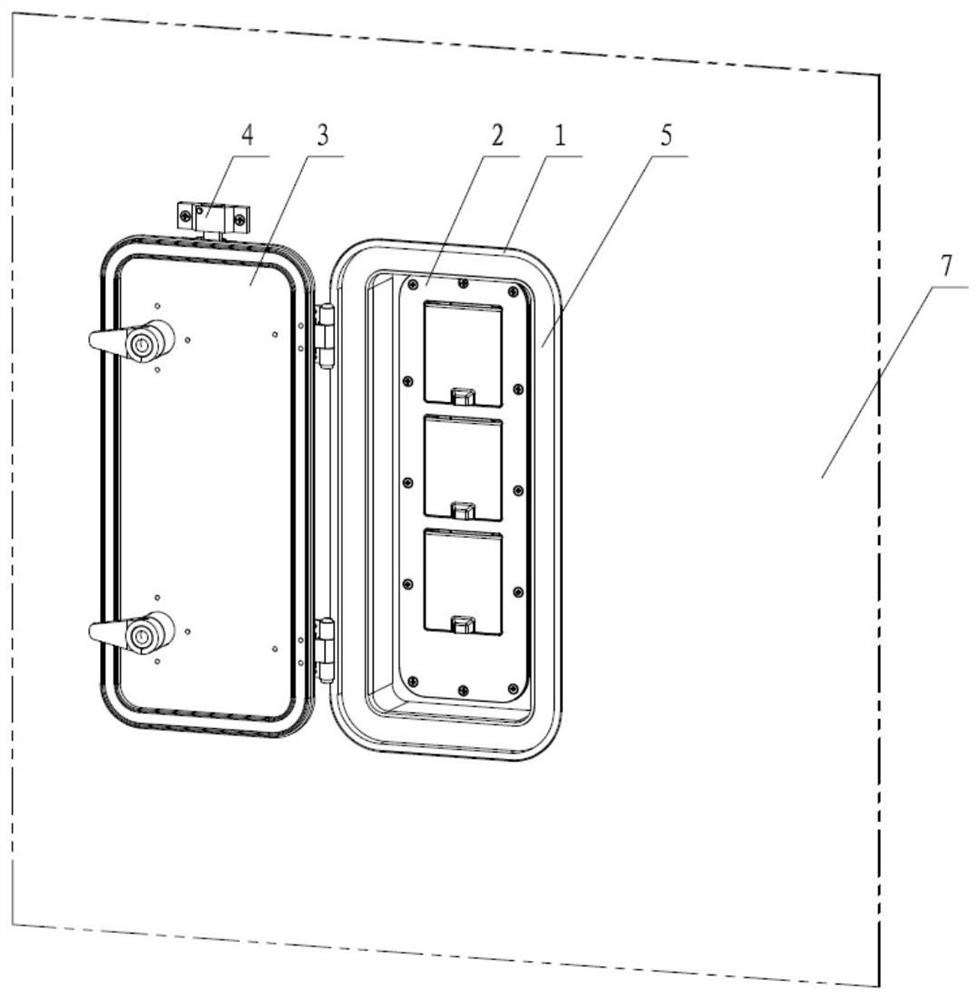 Multifunctional interface window for cabin of special vehicle