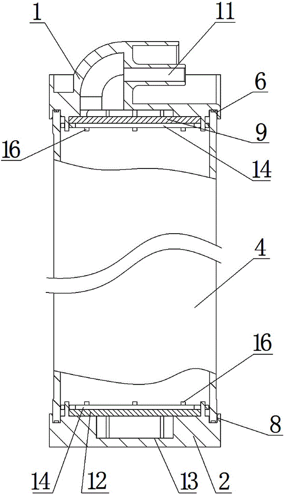 An ultra-purification column of a laboratory water purifier